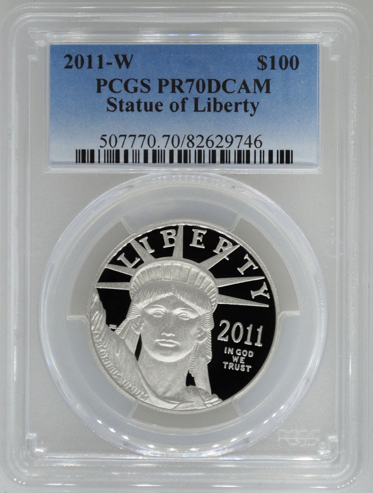 2011-W PCGS PR70 1 oz Proof Platinum Eagle $100