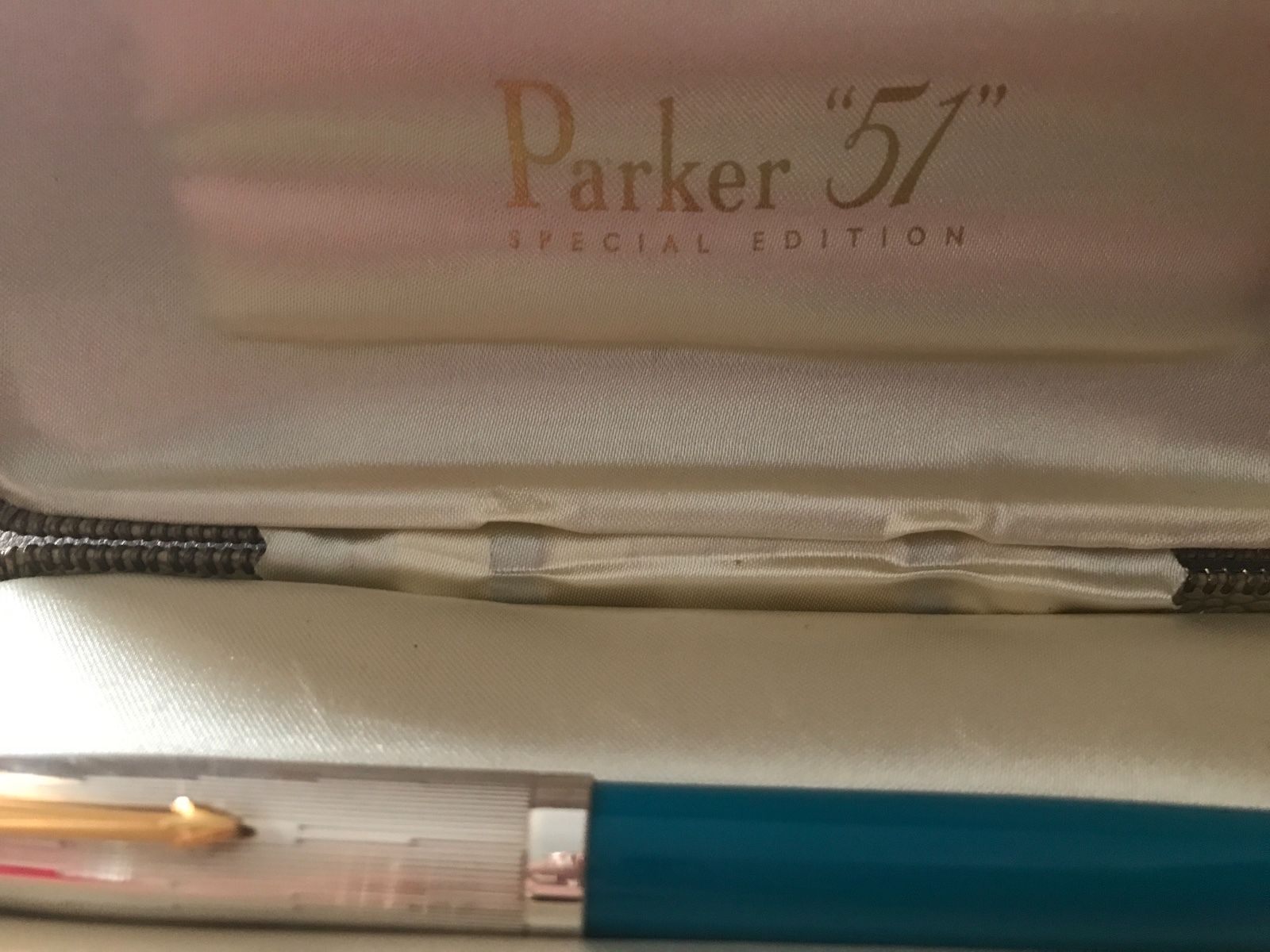 Parker 51 Special Edition Fountain Pen, Silver and 22ct Gold Cap