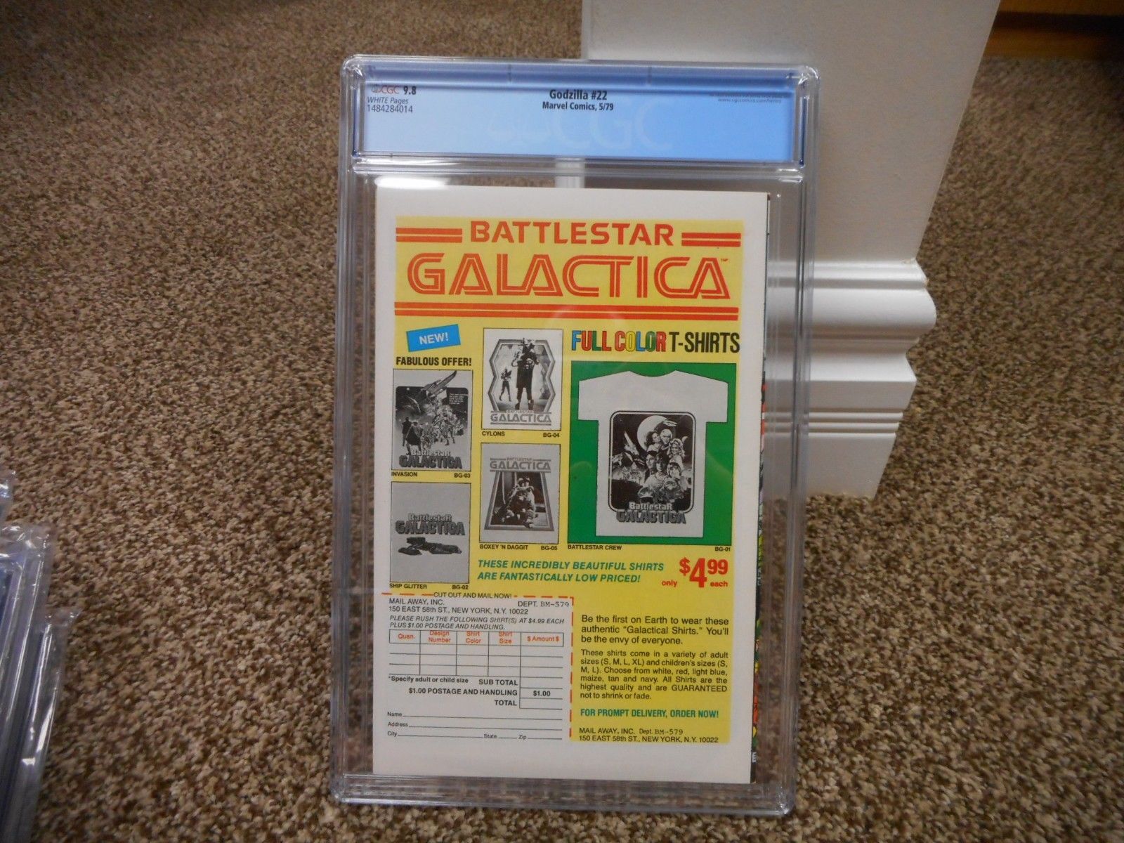 Godzilla 6 cgc 9.6 Marvel 1978 1st appearance of Red Robin movie WHITE pages NM