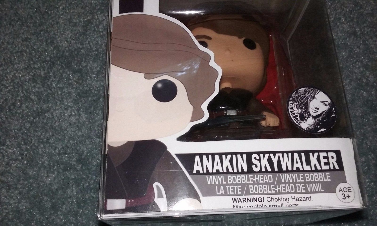 Funko Pop Boss Custom Star Wars Anakin Skywalker with Protector Rare!