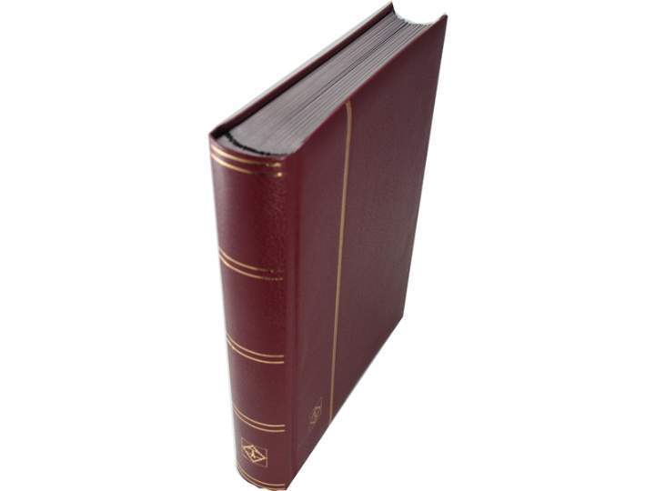 Lighthouse Premium Padded Stockbook, 32 Black Pages. Leather bound with Slipcase