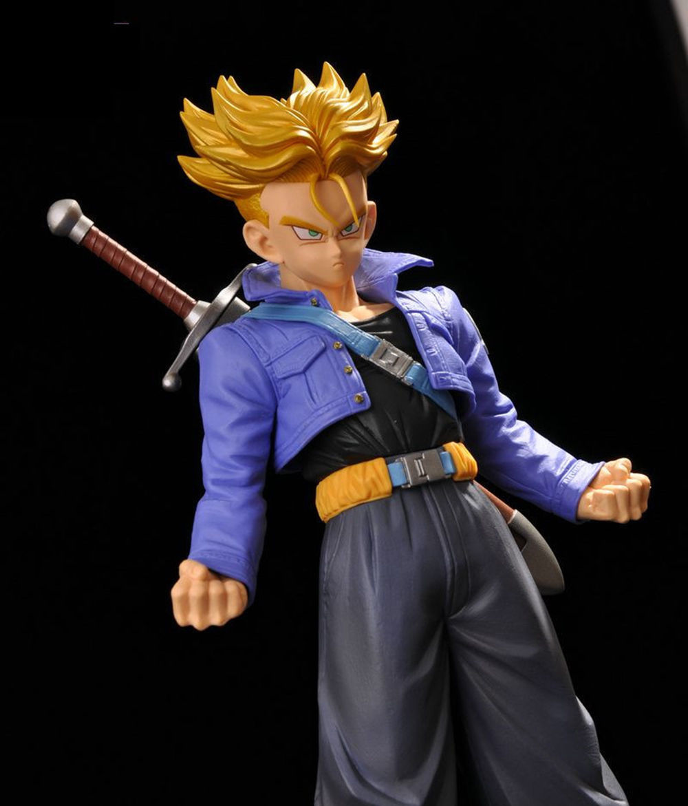 Dragon Ball Z Trunks Super Saiyan PVC Figure 25cm Anime Toy Doll Hobbies Gift