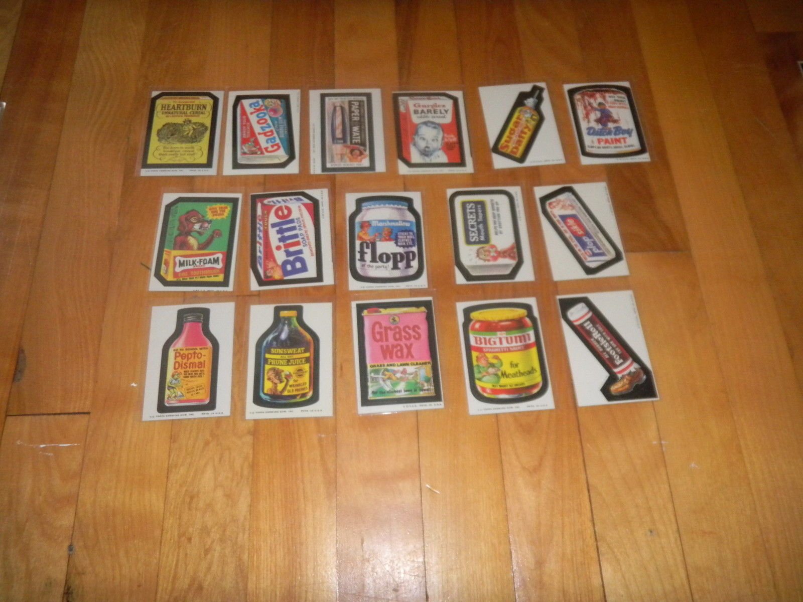 1973-75 Topps Wacky Packages Complete Wonder Bread Series 2 & 3 Set 48/48 NM-