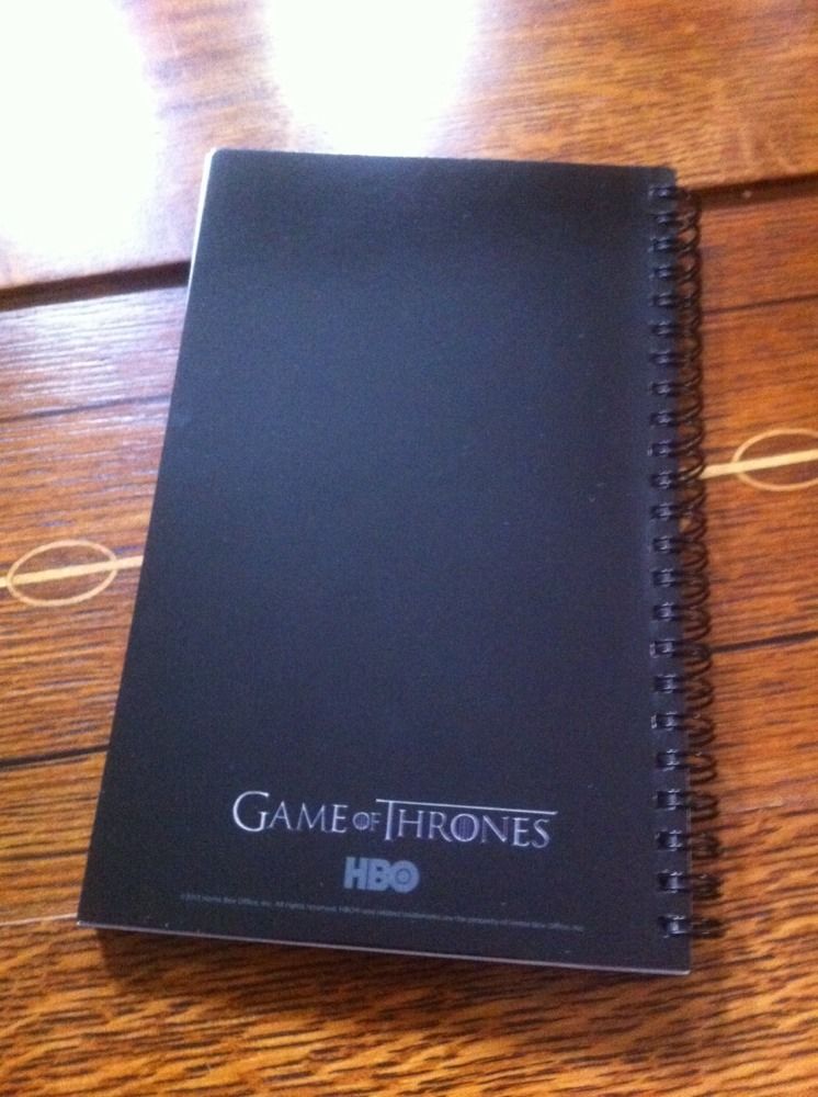 Game Of Thrones HBO Promo Promotional Notebook  WITH PEN MINT UNUSED.