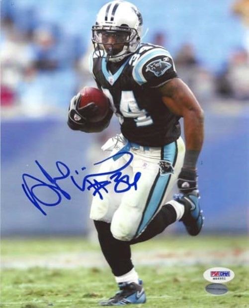 DEANGELO WILLIAMS AUTOGRAPHED SIGNED 8X10 PHOTO CAROLINA PANTHERS PSA/DNA