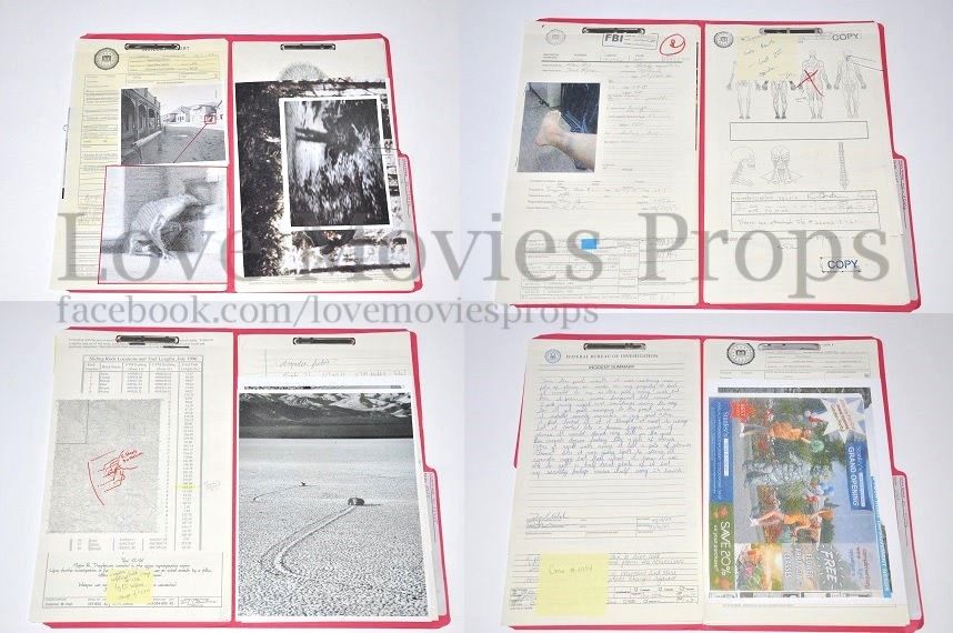 X-Files Fox Mulder Screen Used Case Folders Rare Prop Dana Scully David Duchovny