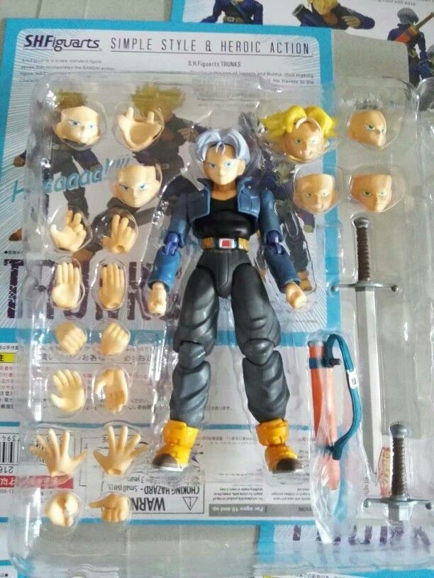 S.H. Figuarts Super Saiyan God Goku Dragonball Z Trunks Action Figure IN BOX