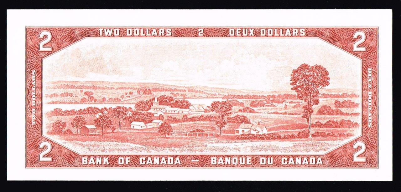 1954 $2 DOLLAR BANKNOTE BANK OF CANADA****UNCIRCULATED ~~HIGH GRADE