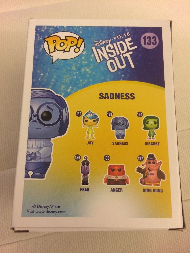 FunKo POP! Disney/Pixar: Inside Out - Sadness Toy Figure 2015 Summer Exclusive