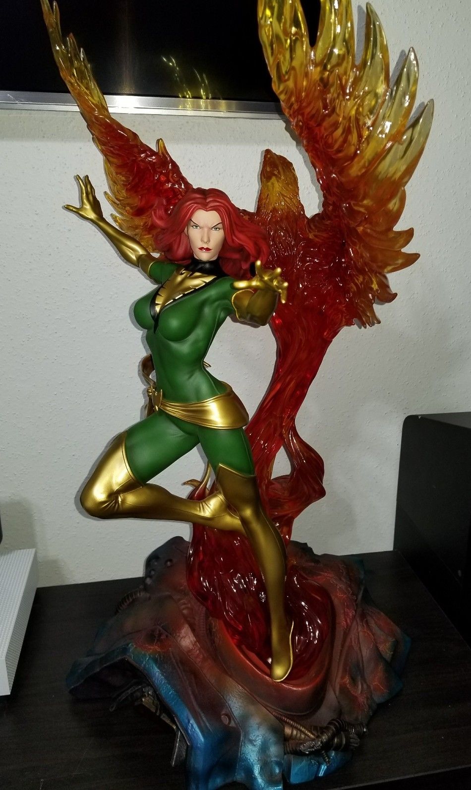 PHOENIX 1/4 SCALE STATUE (COMICS VERSION) BY XM STUDIOS w/COIN