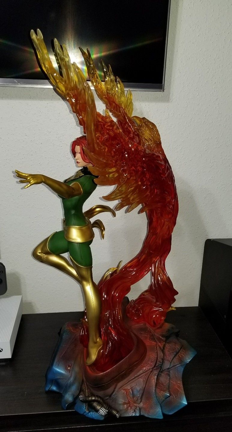 PHOENIX 1/4 SCALE STATUE (COMICS VERSION) BY XM STUDIOS w/COIN