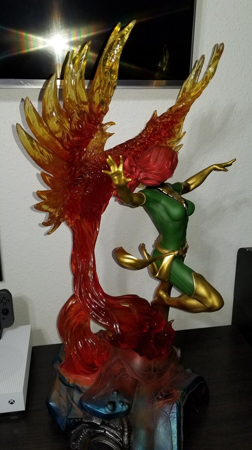 PHOENIX 1/4 SCALE STATUE (COMICS VERSION) BY XM STUDIOS w/COIN