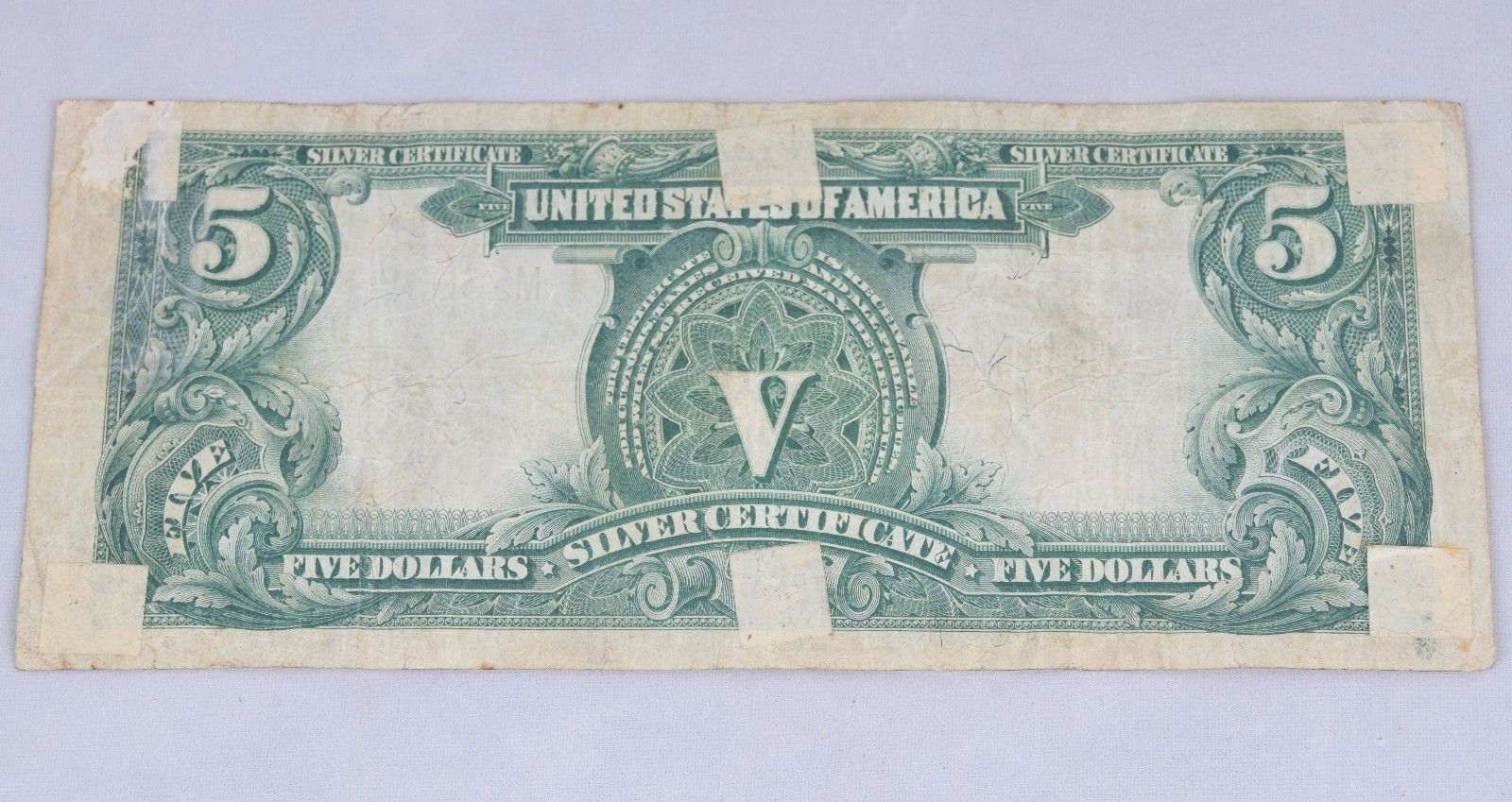 Series 1899 Large Native Indian "Chief" $5 Silver Certificate Bill Parker/Burke