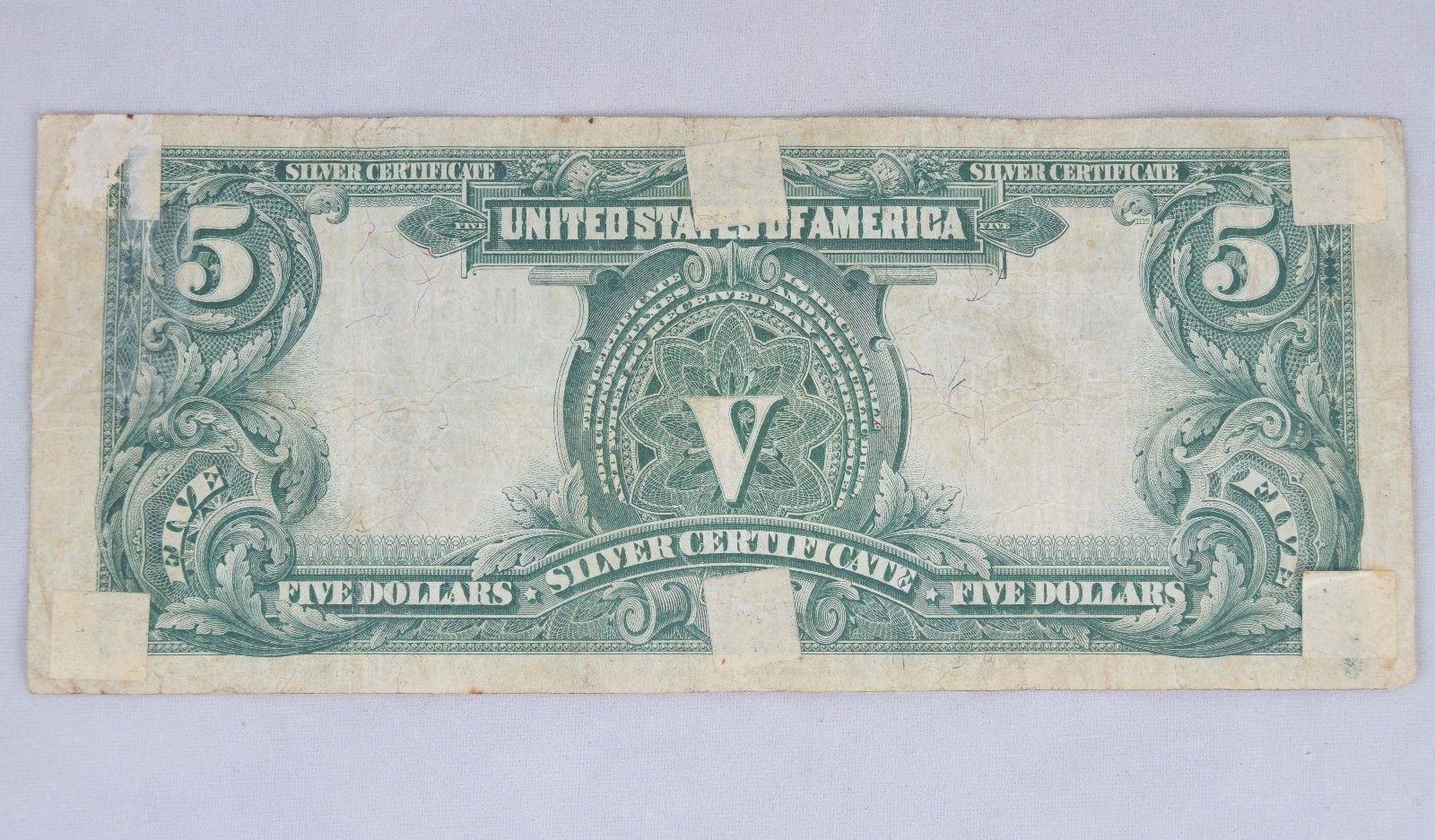 Series 1899 Large Native Indian "Chief" $5 Silver Certificate Bill Parker/Burke