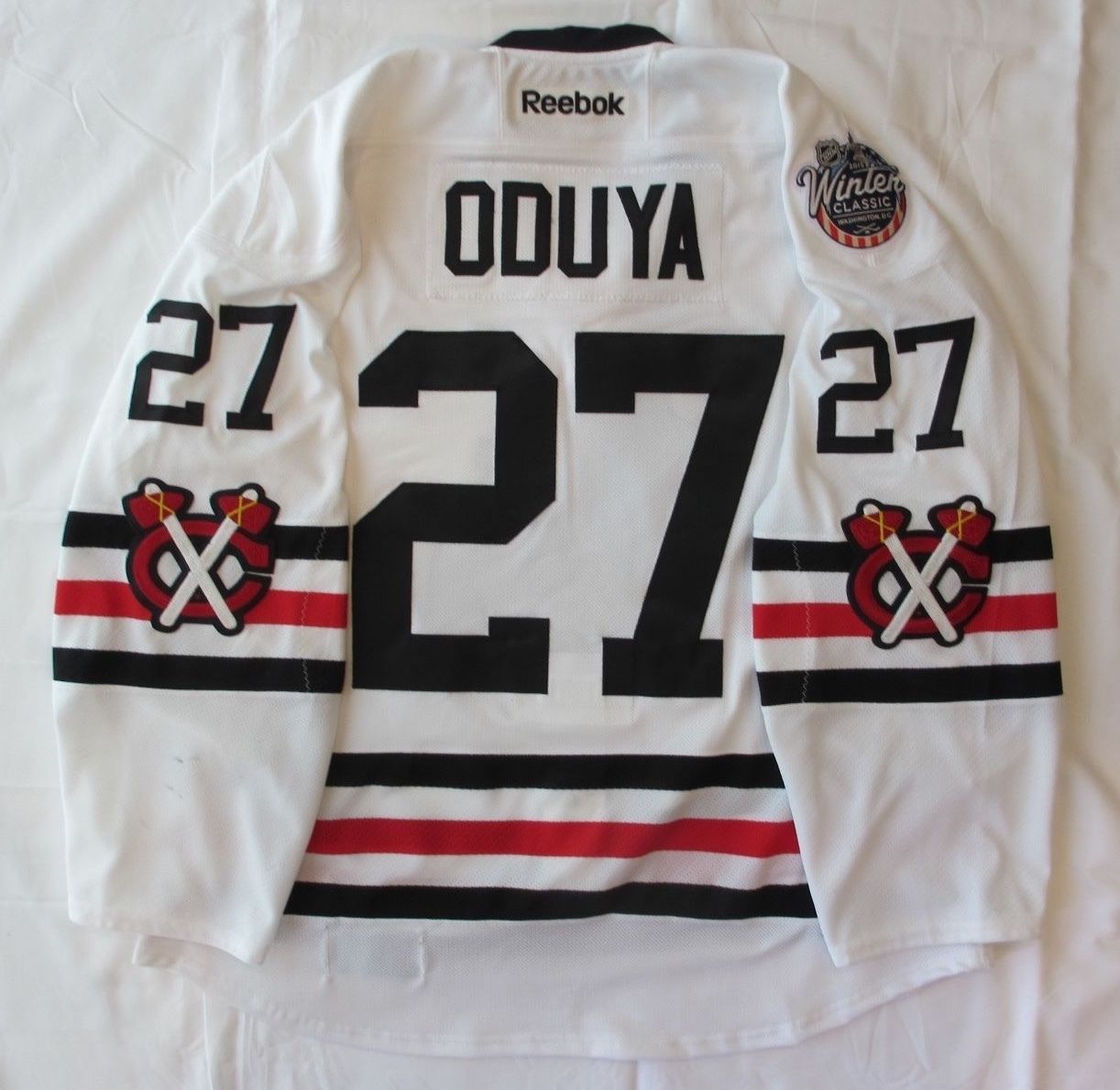 Johnny Oduya Chicago Blackhawks 2015 NHL Winter Classic Game-Worn Jersey