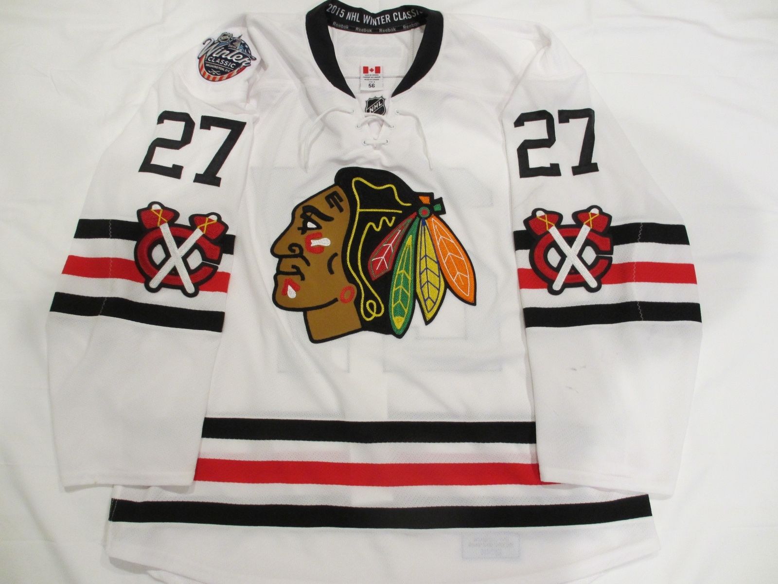 Johnny Oduya Chicago Blackhawks 2015 NHL Winter Classic Game-Worn Jersey