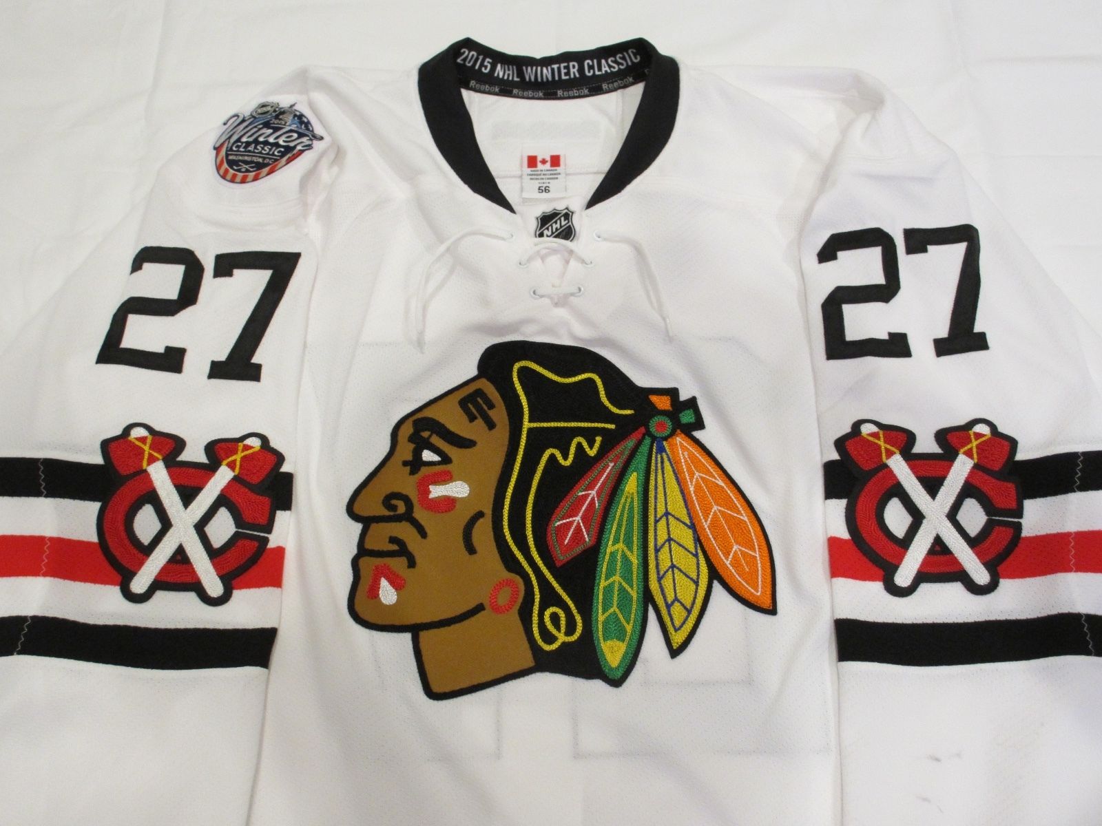 Johnny Oduya Chicago Blackhawks 2015 NHL Winter Classic Game-Worn Jersey