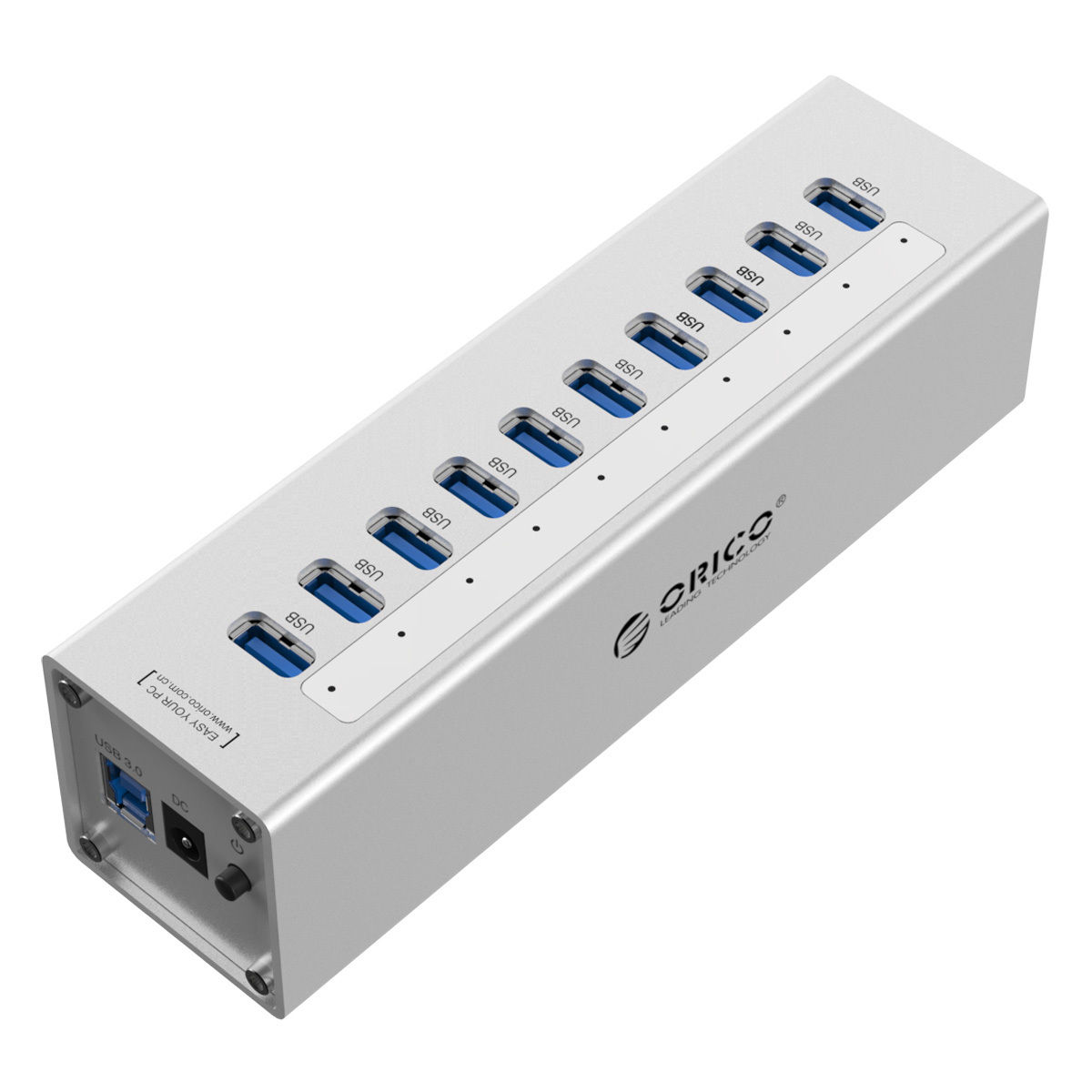 ORICO NEW 10 Port USB3.0 HUB Apple Style Splitter Aluminium HUB VIA VL812 chip