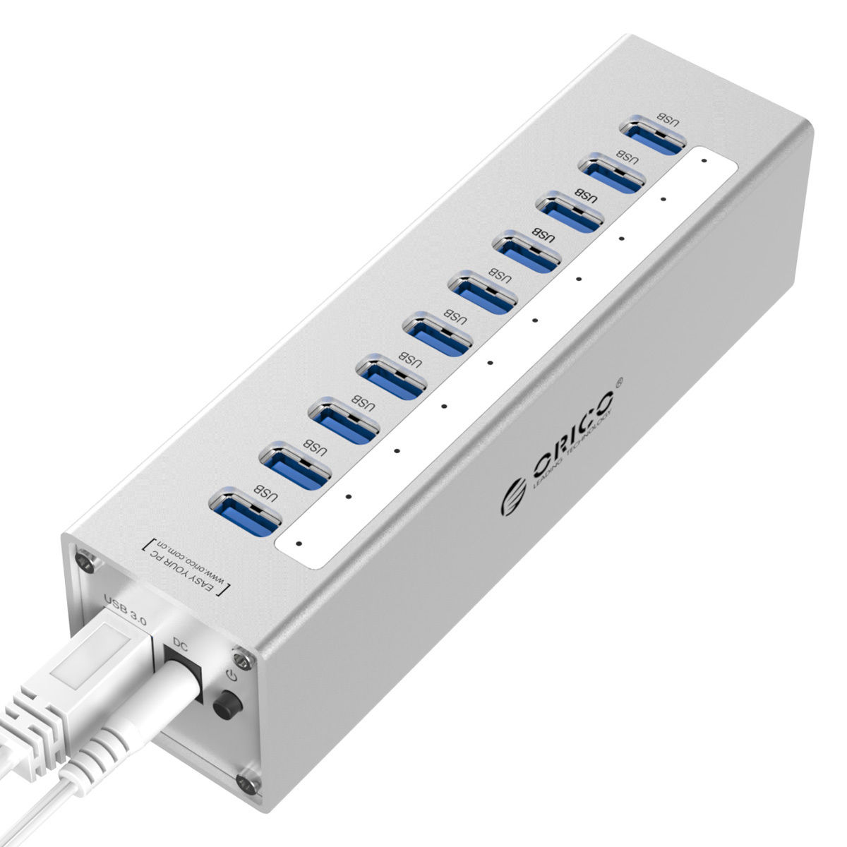 ORICO NEW 10 Port USB3.0 HUB Apple Style Splitter Aluminium HUB VIA VL812 chip