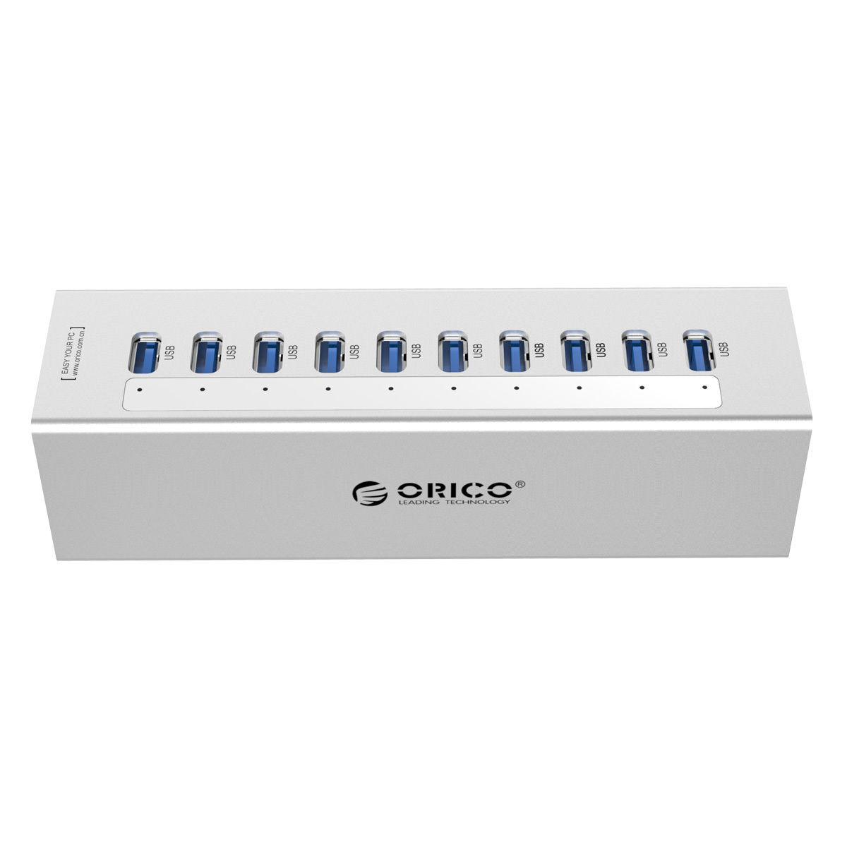 ORICO NEW 10 Port USB3.0 HUB Apple Style Splitter Aluminium HUB VIA VL812 chip