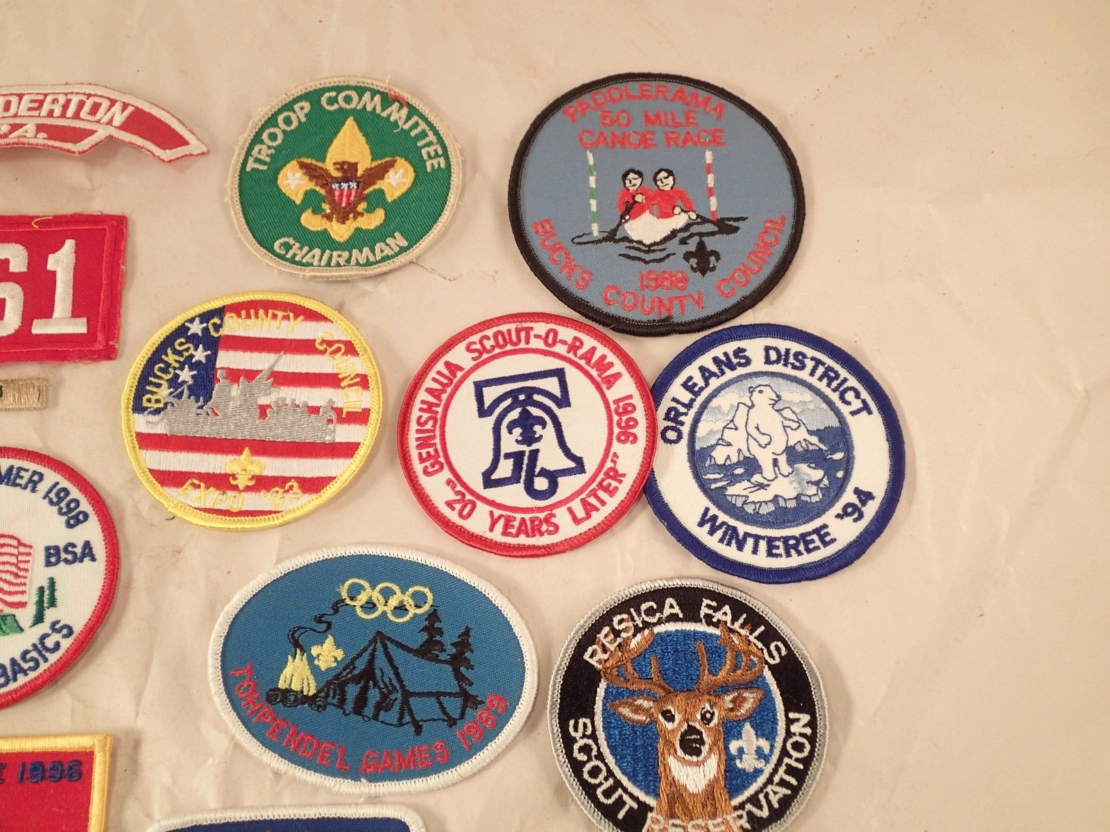 Vintage Lot of 21 Boy Scouts of America Patches, Camping, BSA