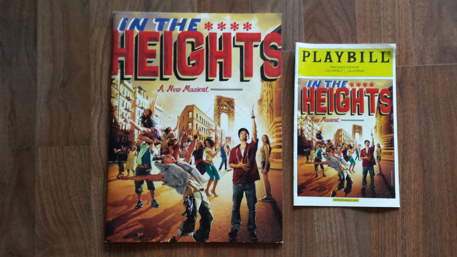 IN THE HEIGHTS PLAYBILL - July 2010 Pantages Theatre and Memory Book