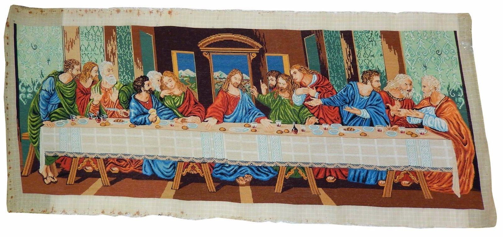 THE LAST SUPPER Arras (hand sewing) 46'' x 17.8''