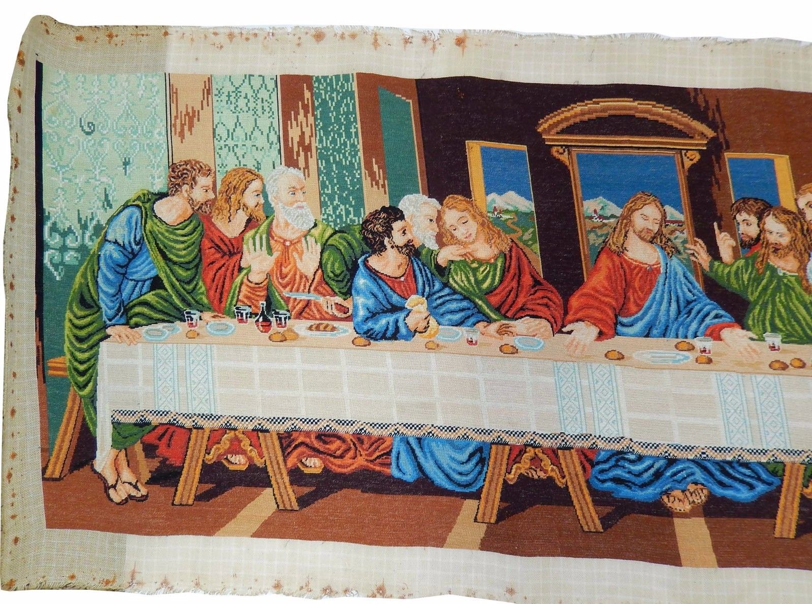 THE LAST SUPPER Arras (hand sewing) 46'' x 17.8''