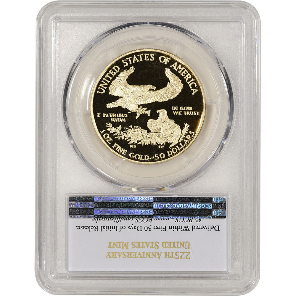 2017-W American Gold Eagle Proof (1 oz) $50 - PCGS PR70 First Strike 225th Ann