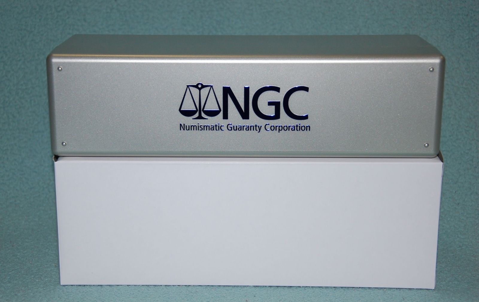 BRAND NEW ~ NGC SILVER STORAGE BOX PLASTIC GREY GRAY ~ HOLDS 20 NGC PCGS ICG