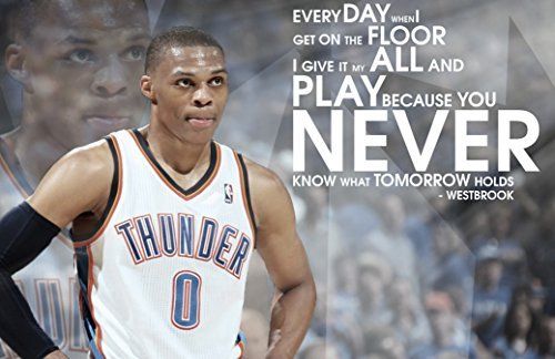 Russell Westbrook Basketball Star Silk Cloth Poster Art Print 36x24inch