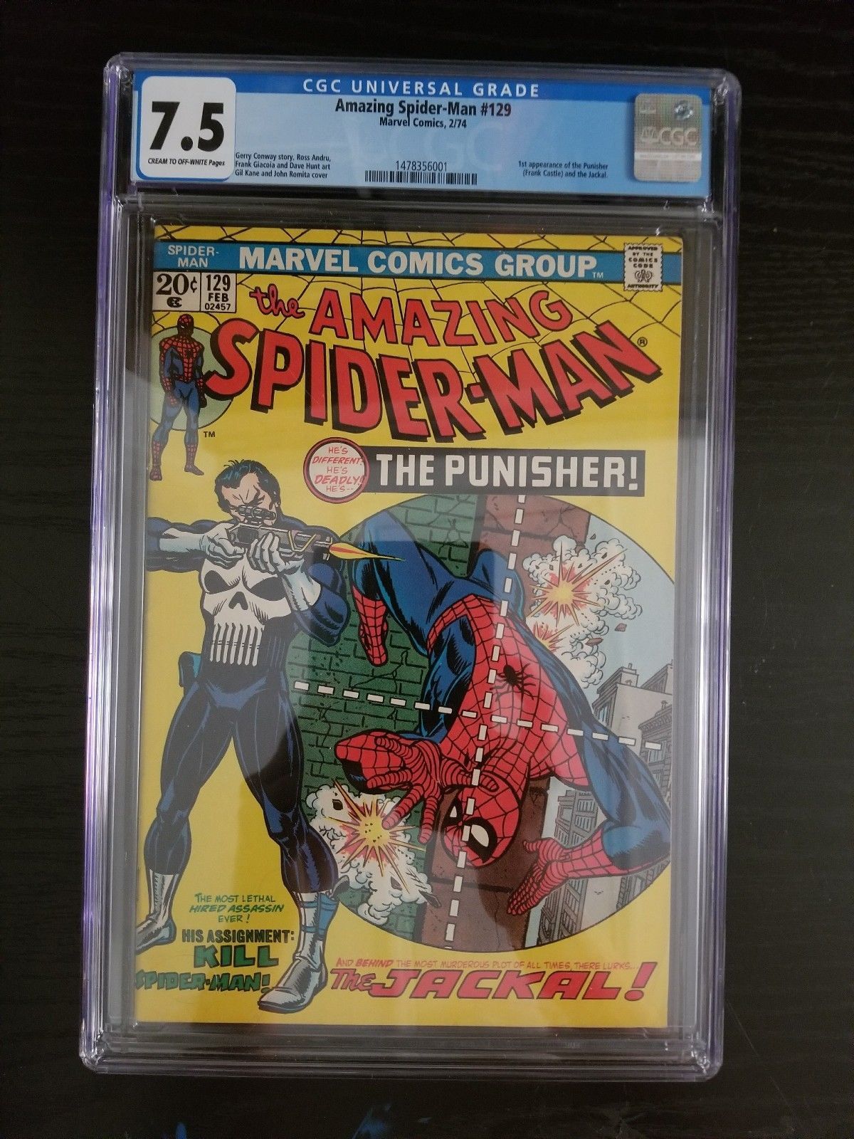 The Amazing Spider-Man #129 CGC 7.5 SUPER KEY ~ *1st Punisher! ~ *TAKING OFFERS!