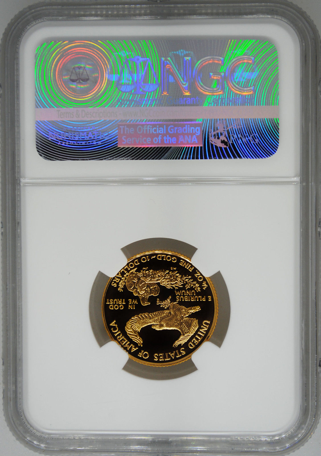 1999-W NGC PF70 UCAM $10 PROOF GOLD EAGLE 1/4 Ounce PR Ultra Cameo West Point