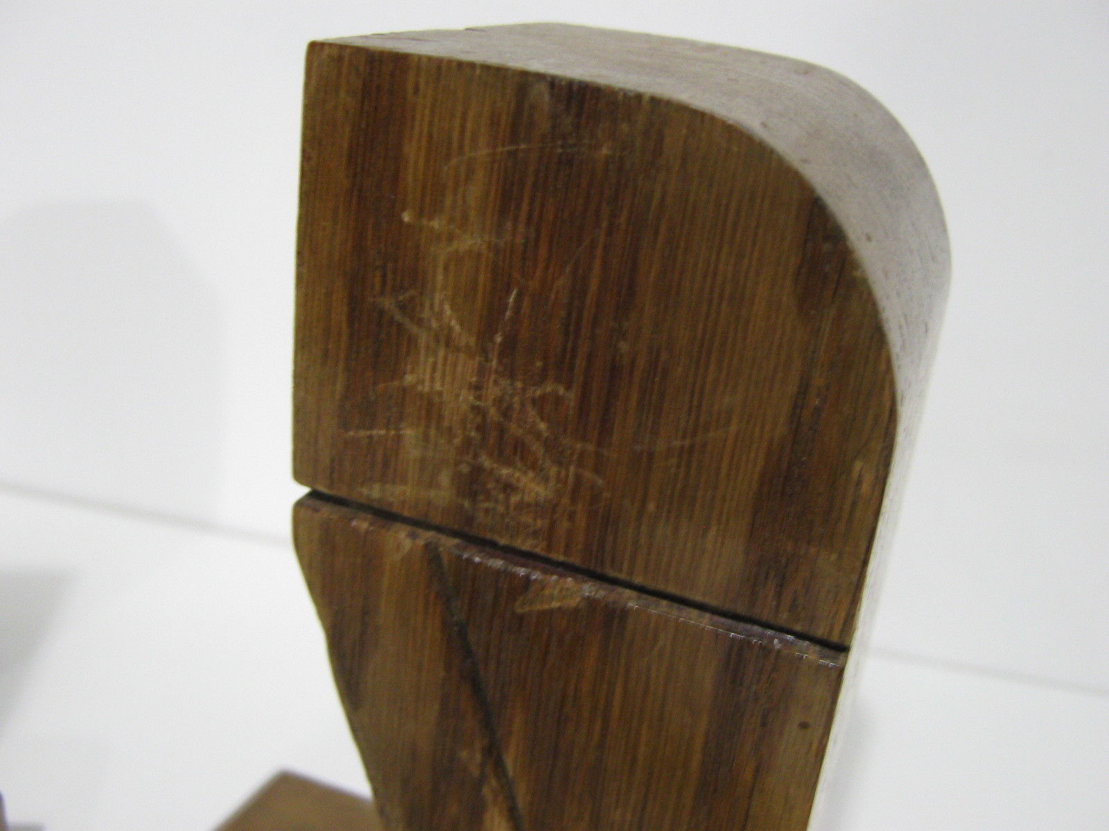 VINTAGE ART DECO OWL wood  BOOK ENDS CUBIST DESIGN