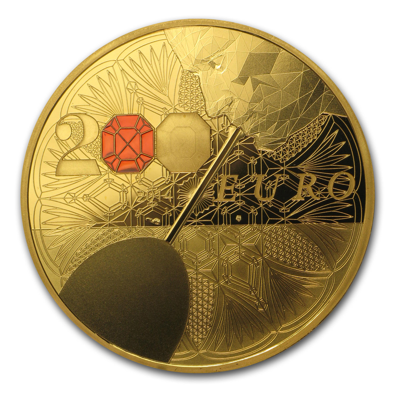 2014 1 oz Proof Gold €200 Excellence Series (Baccarat) - SKU #85204