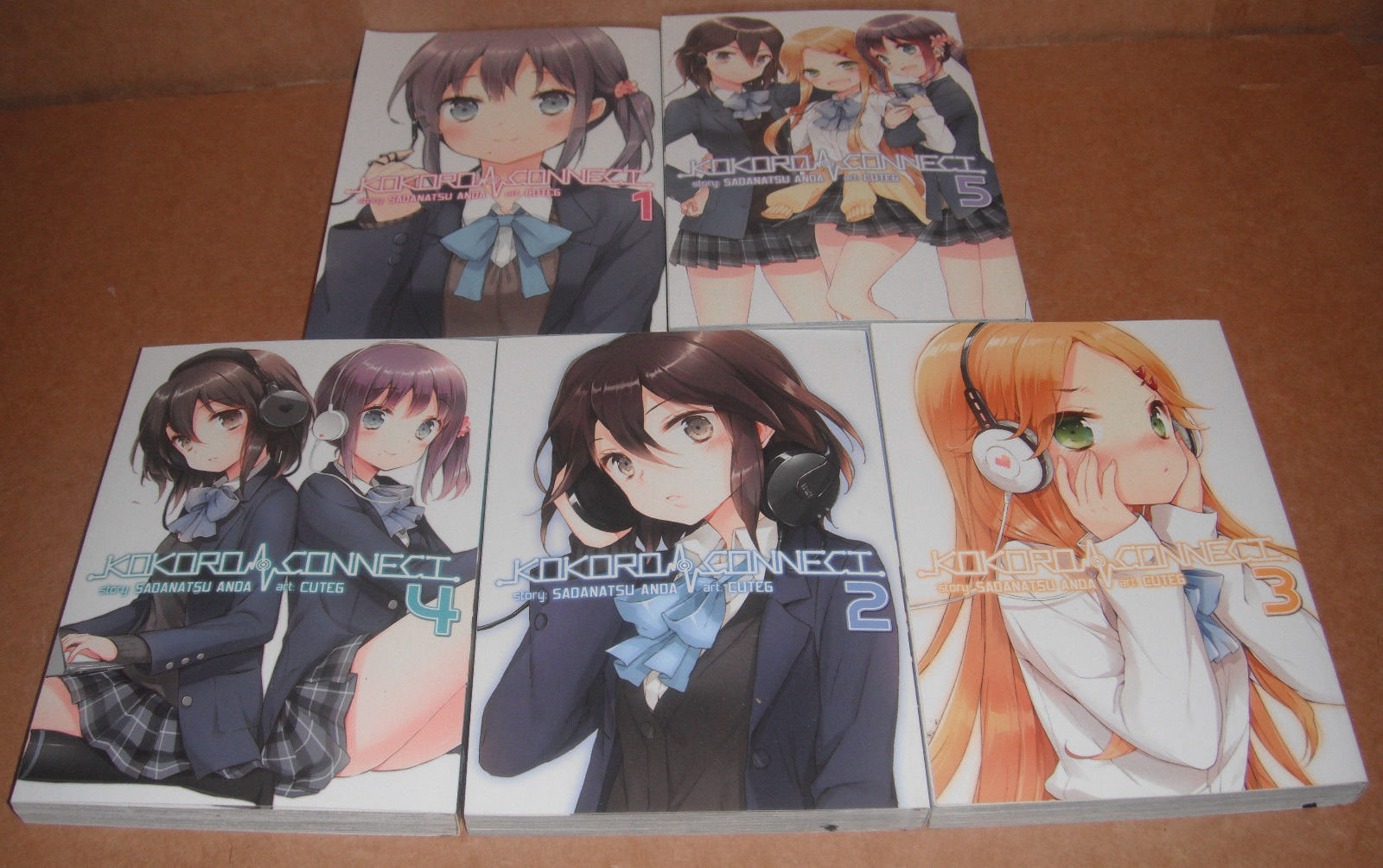 Kokoro Connect  Vol. 1,2,3,4,5 Manga Graphic Novels Set English