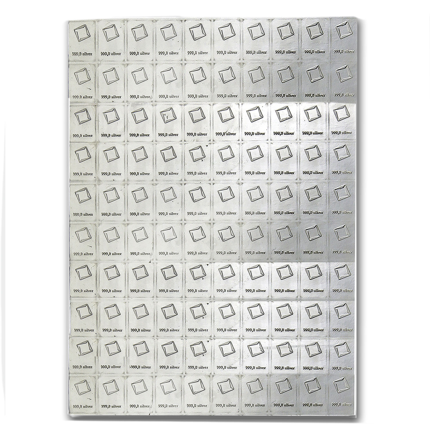 100x 1 gram Silver Bar - Valcambi Silver CombiBar™ (w/Assay) - SKU #75737