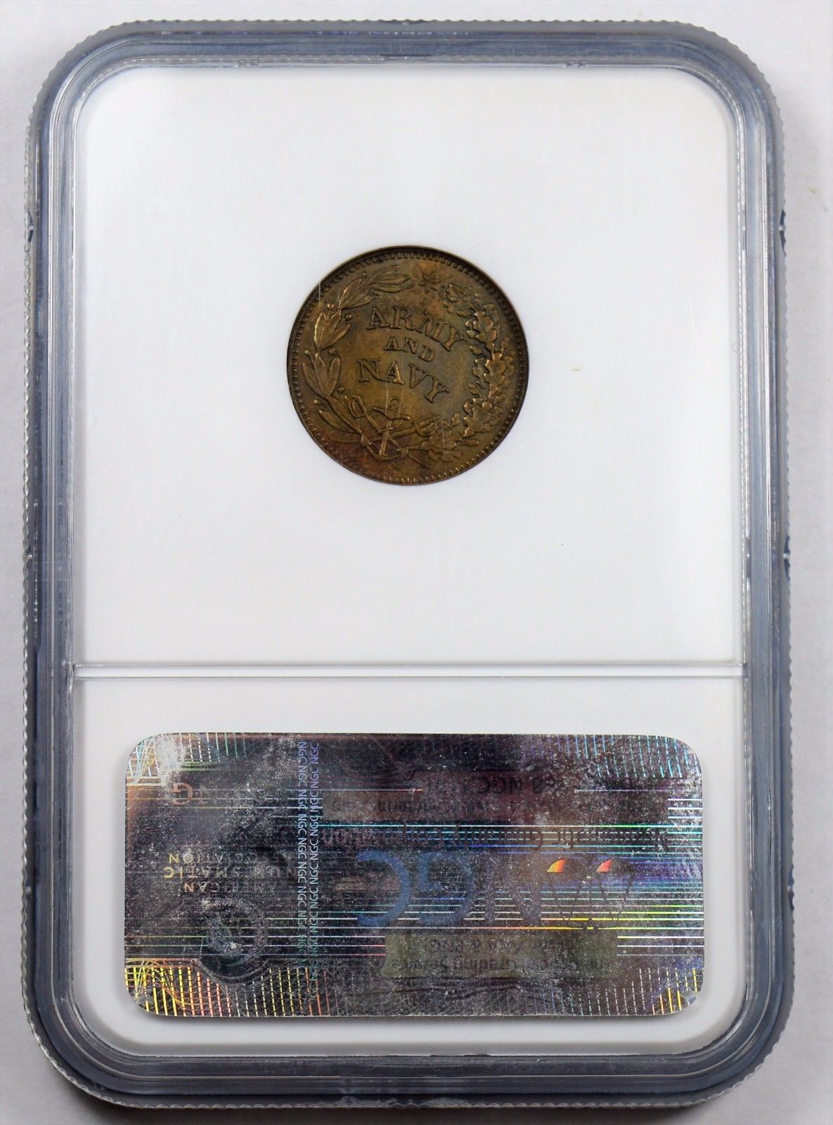 1861-1865 CIVIL WAR TOKEN FEDERAL UNION F-219/320a MS65BN NGC