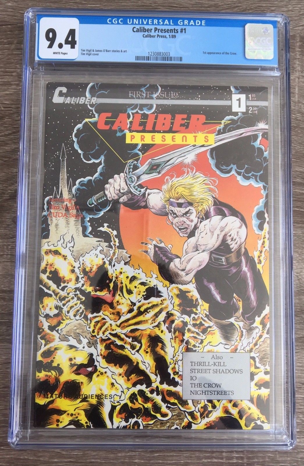 Caliber presents #1 CGC 9.4 White Pages - 1st appearance of the Crow