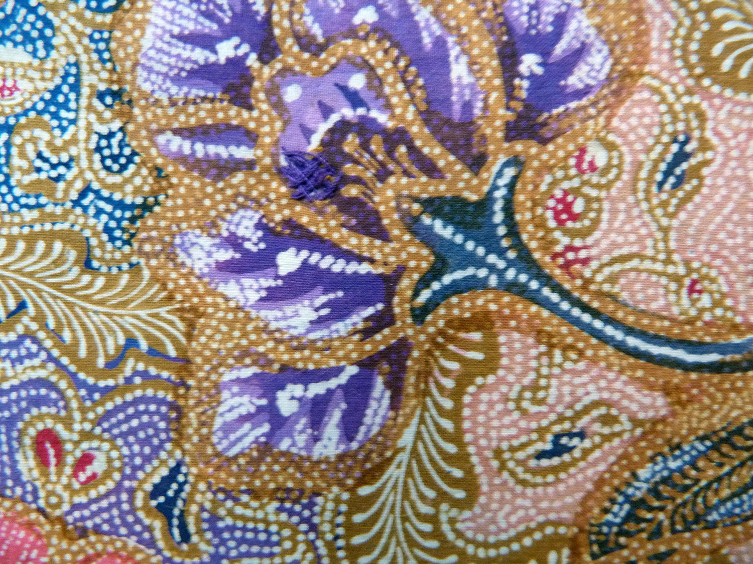 Beautiful floral indonesian handmade batik