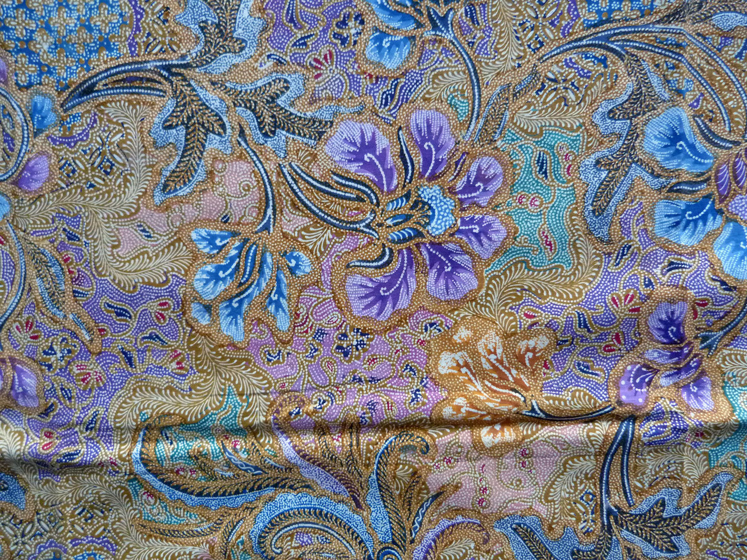 Beautiful floral indonesian handmade batik