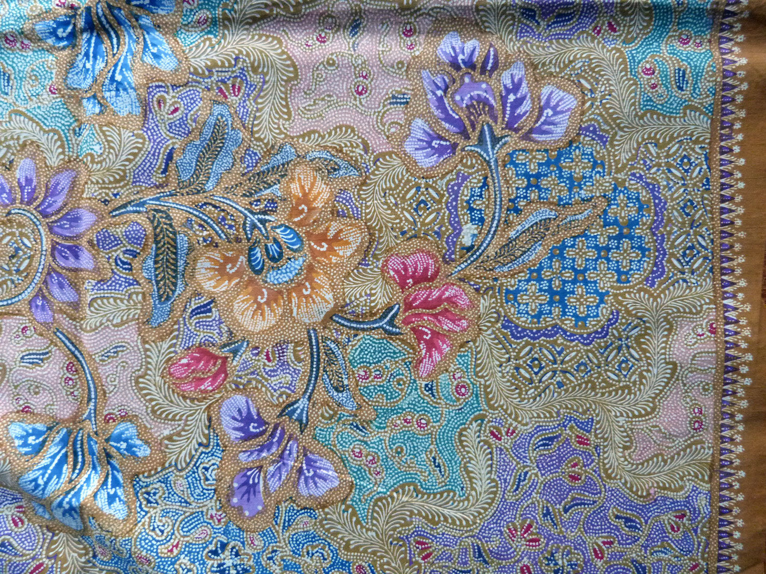 Beautiful floral indonesian handmade batik