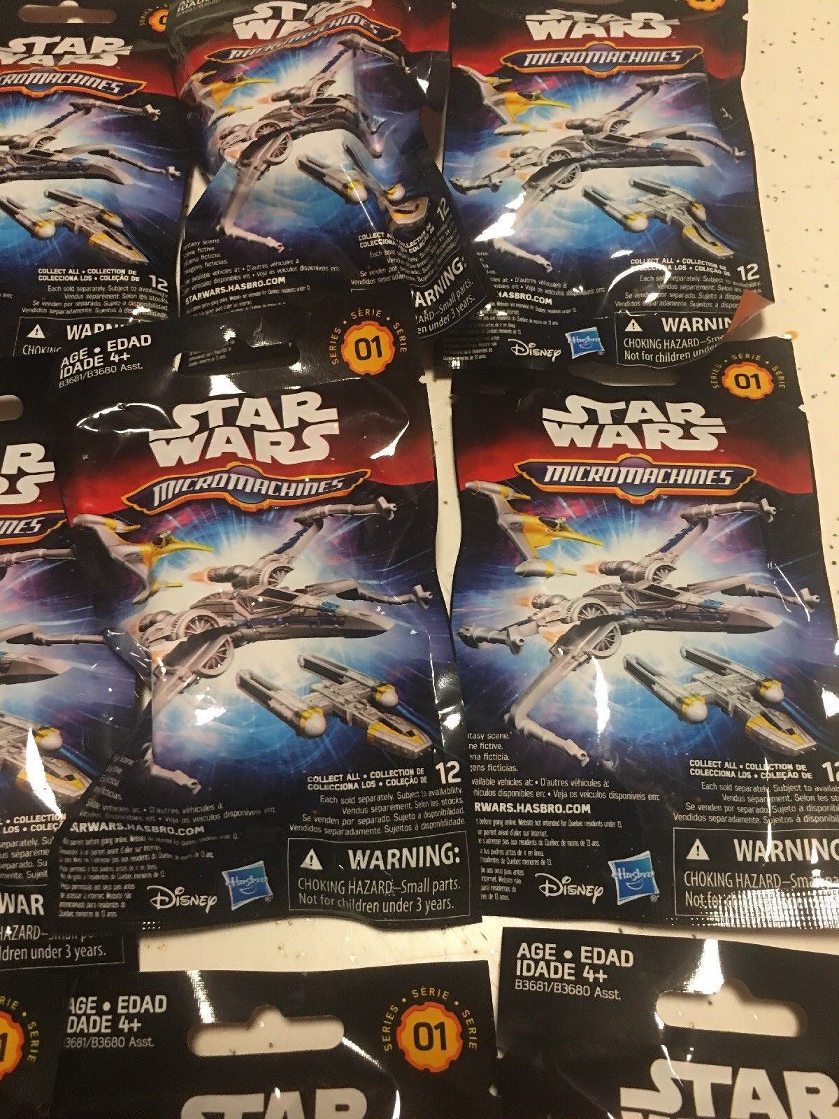 Star Wars Micro Machines Vehicles Blind Bags Series 1 Lot Of 12!! New & Sealed