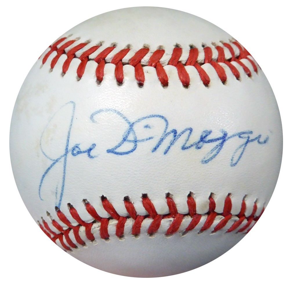 Joe DiMaggio Autographed Signed Official AL Baseball New York Yankees PSA/DNA