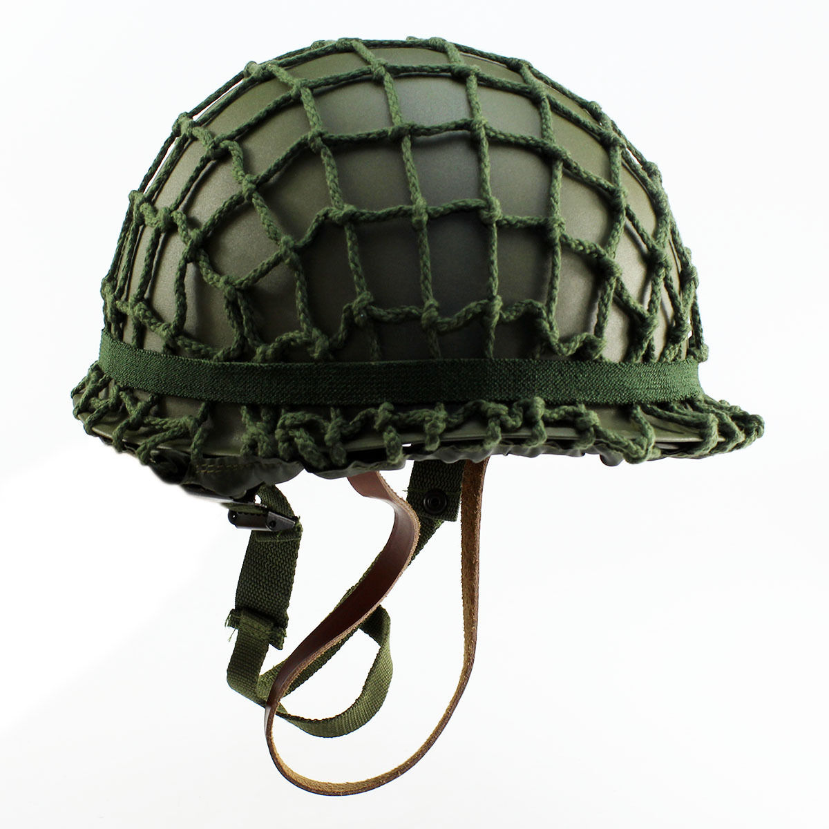 Helmet WWII With Netting Cover M1 CS Steel WW2 U.S Army Equipment Military