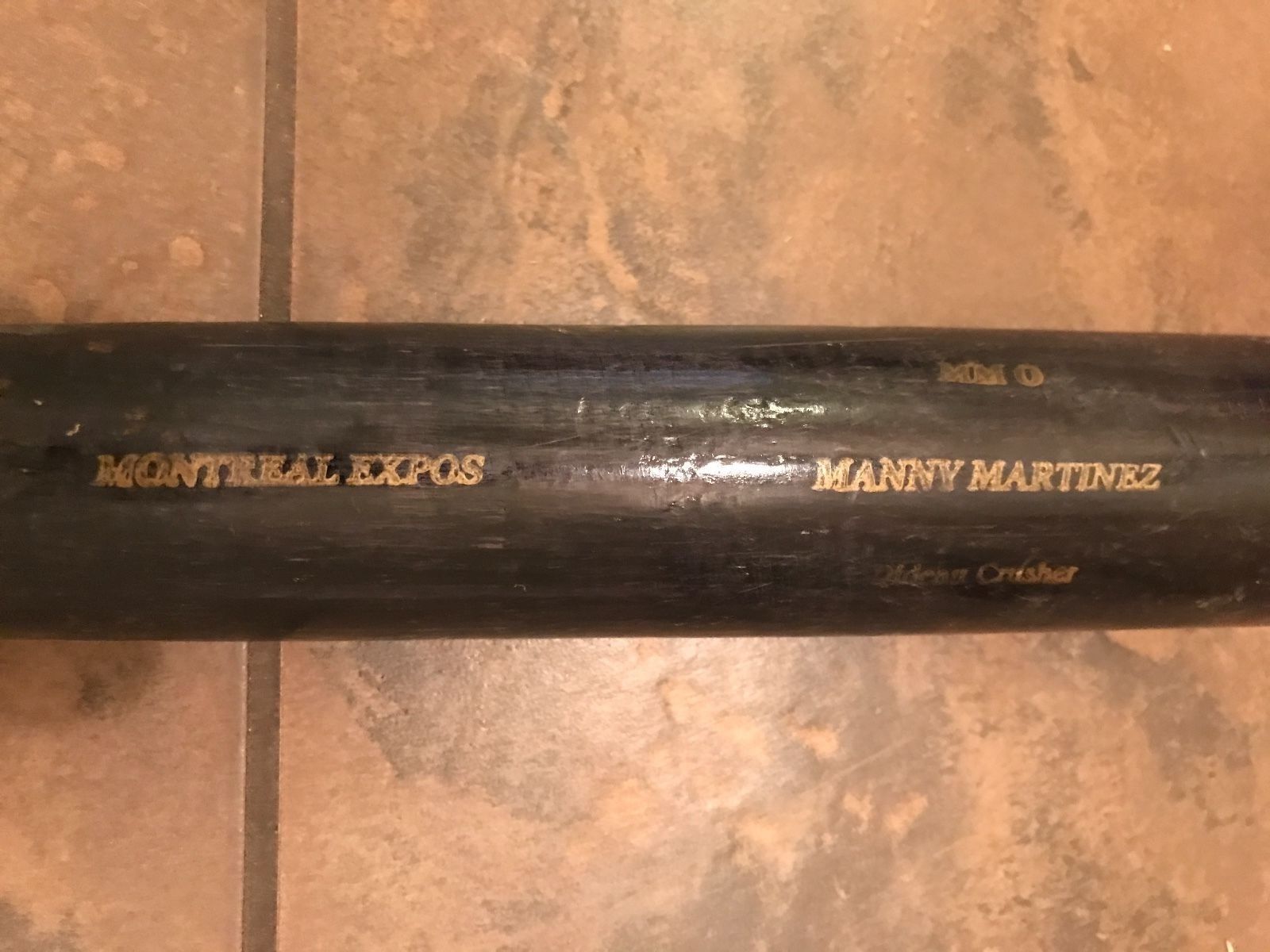 MANNY MARTINEZ Uncracked Sam Bat Game Used MLB Baseball Bat MM0