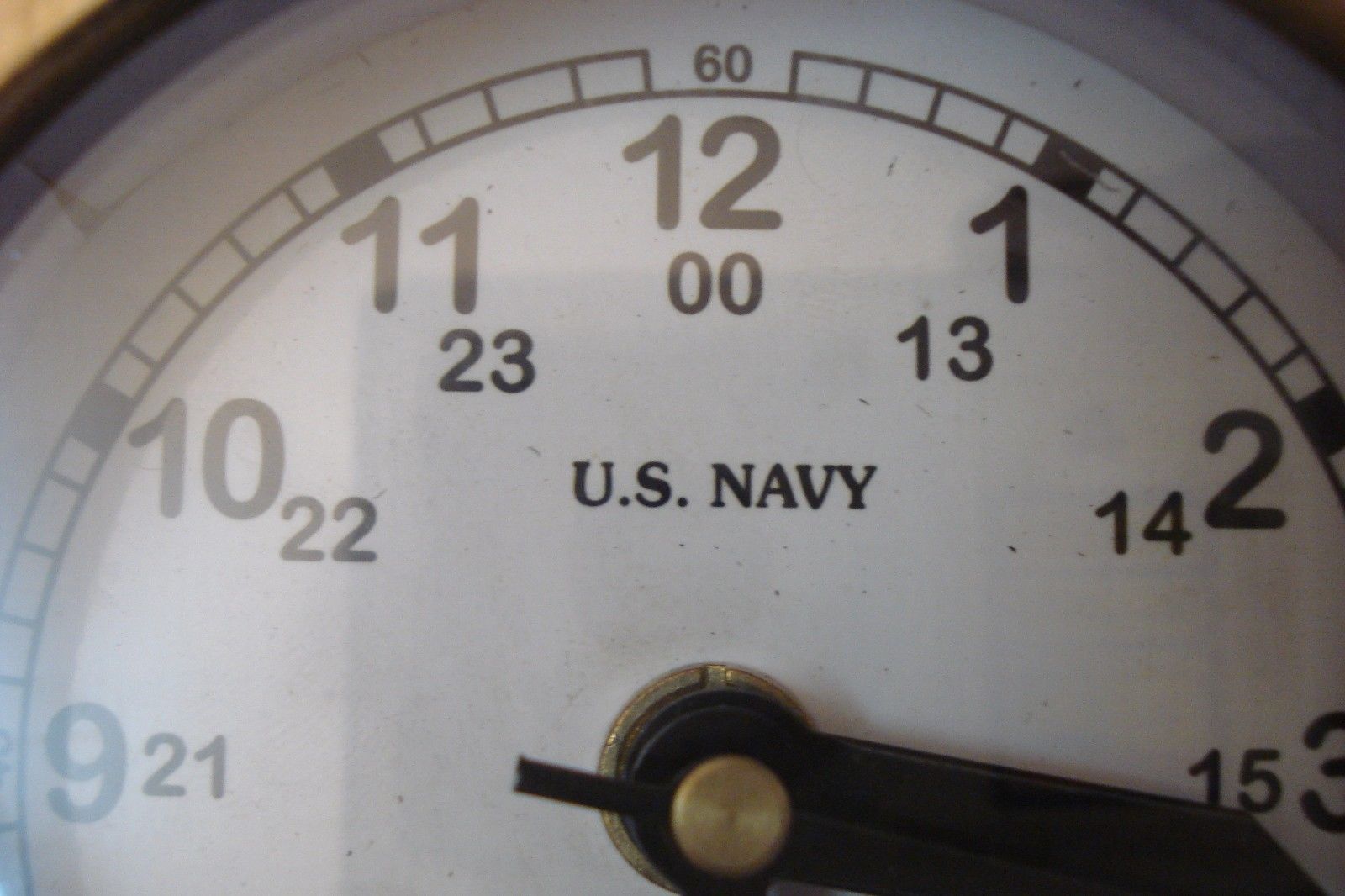 U.S. Navy Marine BRASS Wall Clock -  100% SATISFACTION