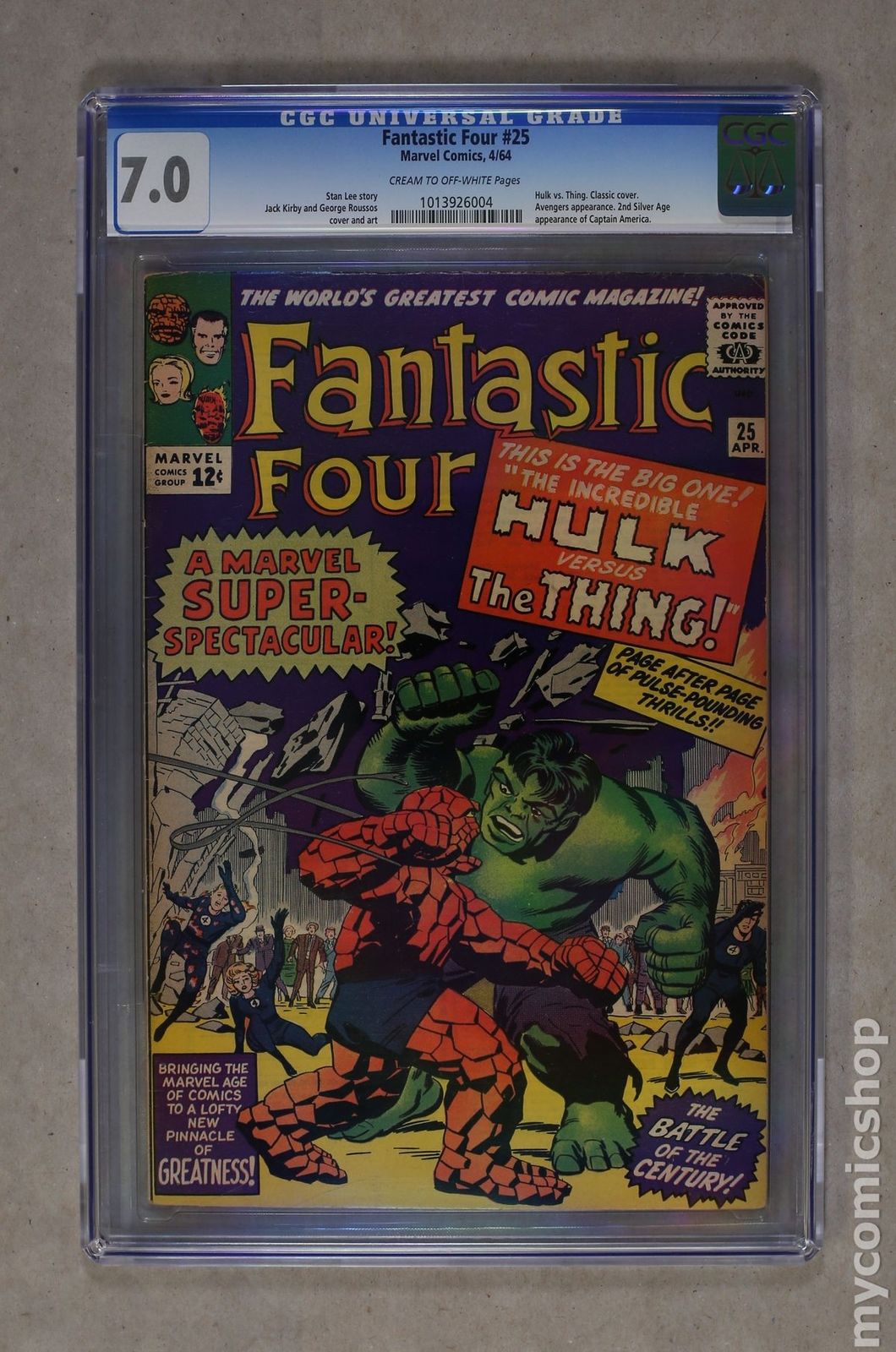 Fantastic Four (1961 1st Series) #25 CGC 7.0 1013926004