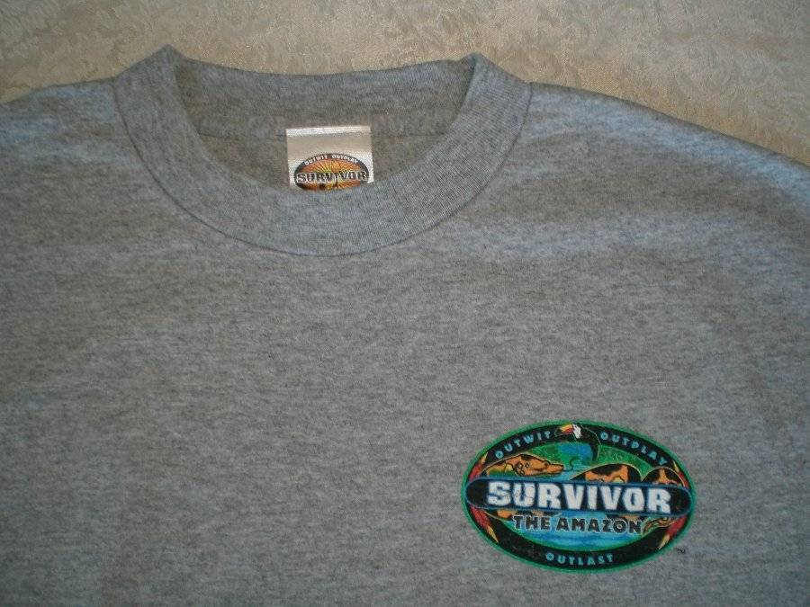 SURVIVOR TV Show - Amazon T-Shirt Featuring Buff Logo - Adult Size Medium - New
