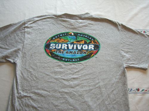 SURVIVOR TV Show - Amazon T-Shirt Featuring Buff Logo - Adult Size Medium - New